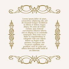 Calligraphic frame and page decoration Vector vintage N5