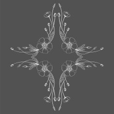 poppy element for decoration