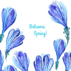 watercolor flower N21