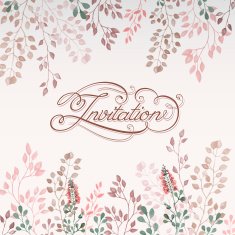 Watercolor invitation N4