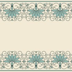 Floral ornament greek style