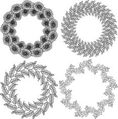 Floral wreaths N15