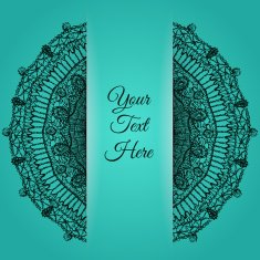 Lace mandala template