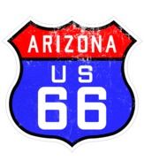 clipart of route 66 arizona us sign