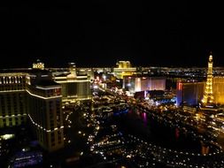 night lights of Las Vegas, Nevada