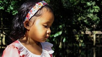 little girl in Cambodia