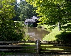 old mill near virginia pond