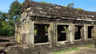 historical angkor temple in cambodia