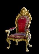 1770 golden royal throne in Madrid