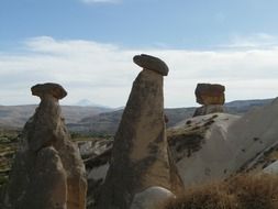 The famous rock group of "Three Graces" near to Urgup