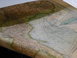 vintage earth map