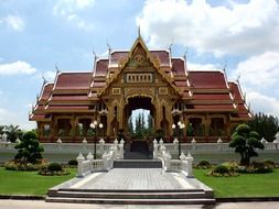 Religion Buddhist temple in Thailand