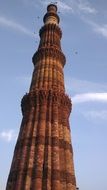 Historical Qutab Minar made of brick