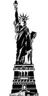 statue of liberty in usa sketch