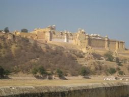 distant view of the royal palace in jaipur