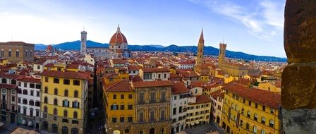 yellow houses in florence