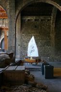 sailing boat in the museum