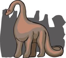 drawing of ancient prehistoric dinosaur