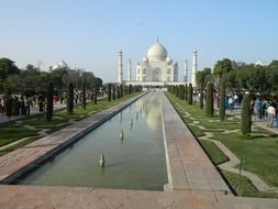 Taj Mahal architecture in India