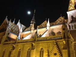 Cathedral in Budapest at night