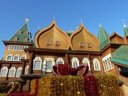 gift decoration and wooden museum buildings