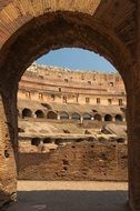 colosseum interior rome italy