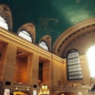 central station with green vaults in america
