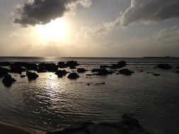 Landscape of sunset on the Pacific island of Saipan