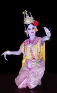 thai dancer, beautiful woman in traditional dress