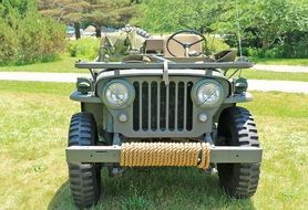 vintage military jeep