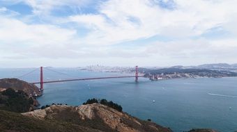 magnificent golden gate bridge in San Francisco