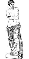 greek aphrodite statue drawing