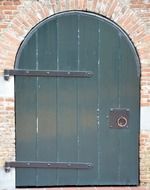 wooden door of the fortress