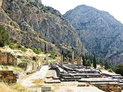 ruins of an antique building in greece