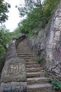 aged stairway, hungary, budapest