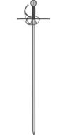 sword on a white background