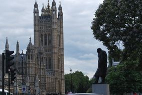 photo of the winston churchill in london