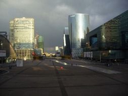 panorama of the modern quarter La DÃ©fense in Paris