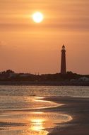 photo of the ponce inlet at the sunset