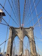 steel bars on The Brooklyn Bridge