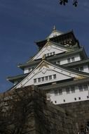 white osaka castle