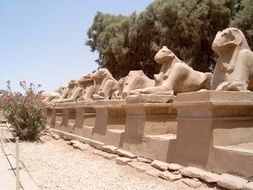 series of smooth sculptures in luxor