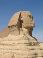 sphinx against the blue sky
