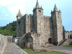 medieval stone castle