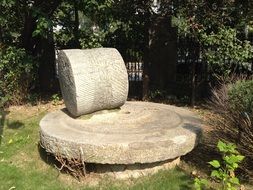 stone mill on display in China