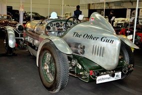 antique car in a museum