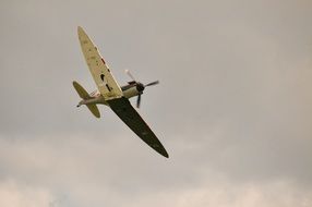 the plane participates in an air show