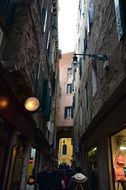 people on the street of Venice