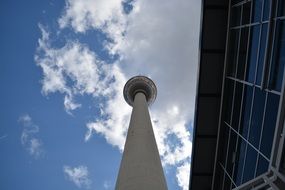 High stone tv tower in Germany