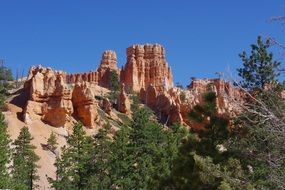 rock formation bryce canyon